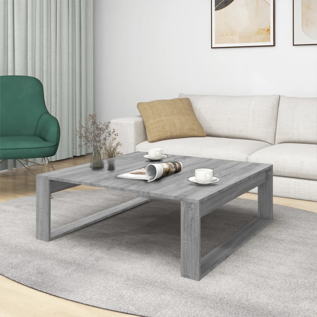 Salongbord Sofabord Sonoma Grå 100x100x35 cm
