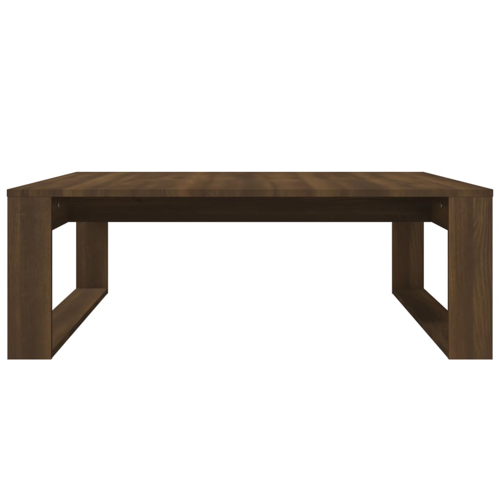 Salongbord Sofabord Brun Eik 100x100x35 cm