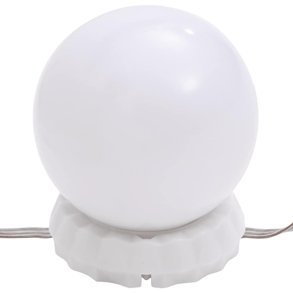 Veggspeil med LED-lys 60x30 cm glass oval