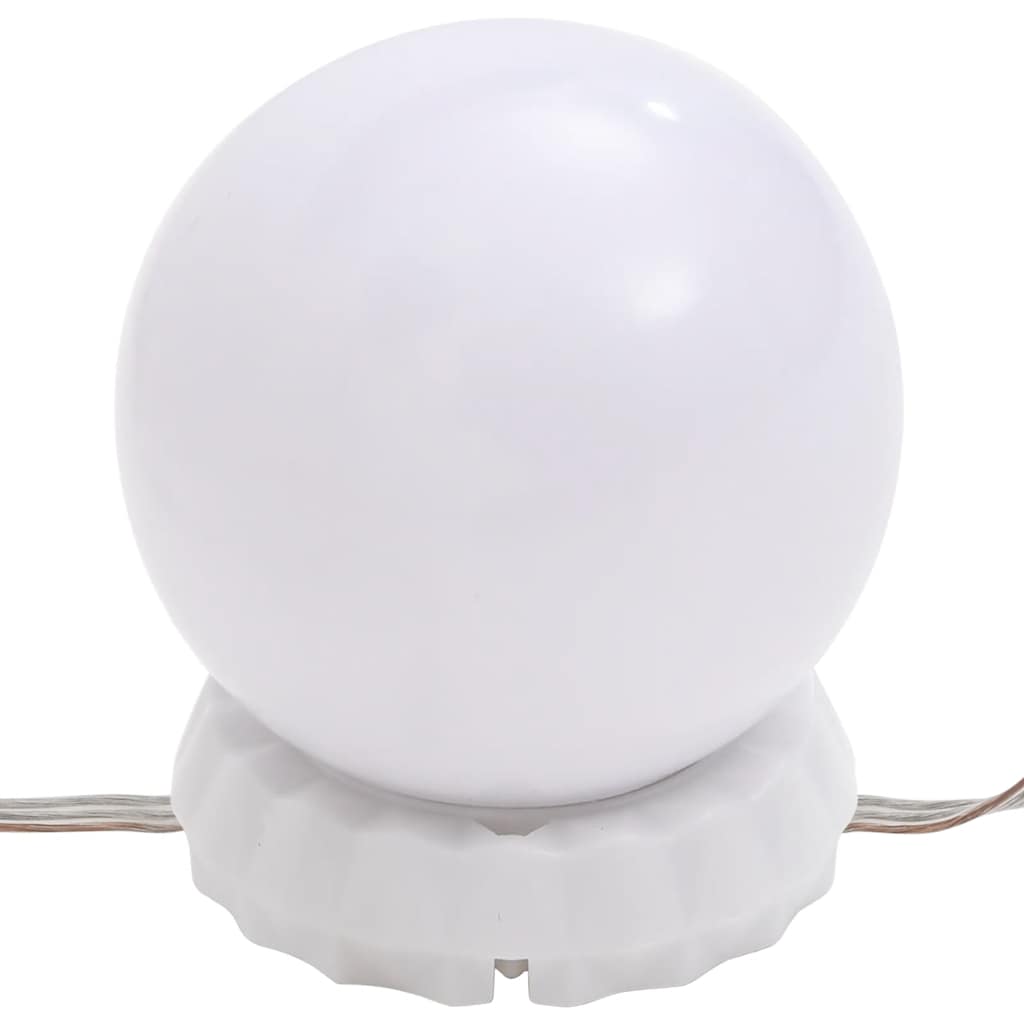 Veggspeil med LED-lys 90x45 cm glass oval