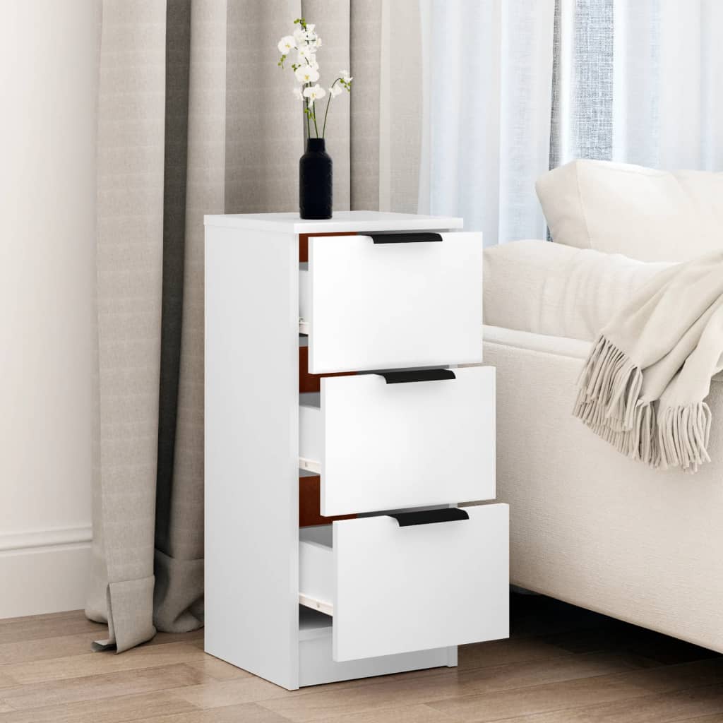 Skjenk Hvit 30x30x70 cm