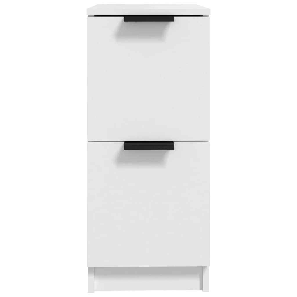 Skjenk hvit 30x30x70 cm konstruert tre