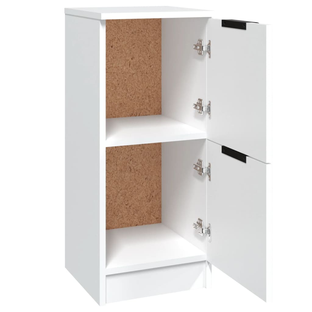 Skjenk hvit 30x30x70 cm konstruert tre