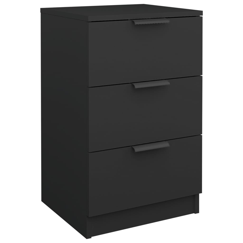 Nattbord Sengbord Svart 40x36x65 cm