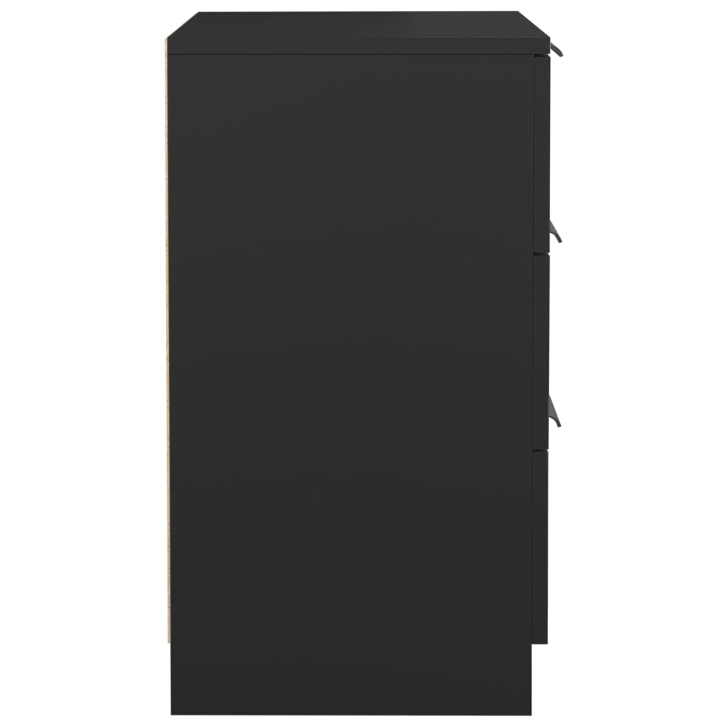 Nattbord Sengbord Svart 40x36x65 cm