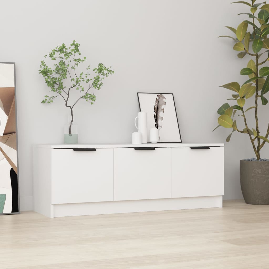 TV-Møbel Hvit TV-benk 102x35x36,5 cm