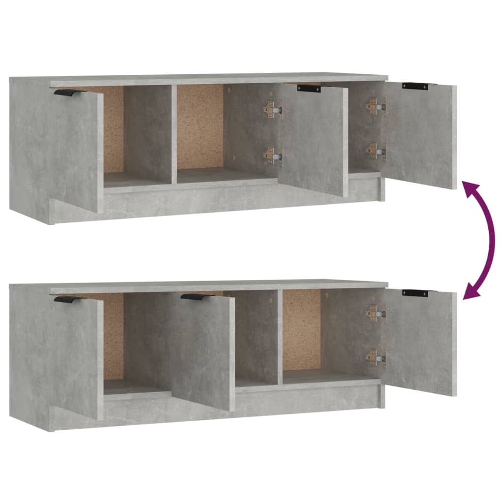 TV-Møbel Betonggrå TV-benk 102x35x36,5 cm