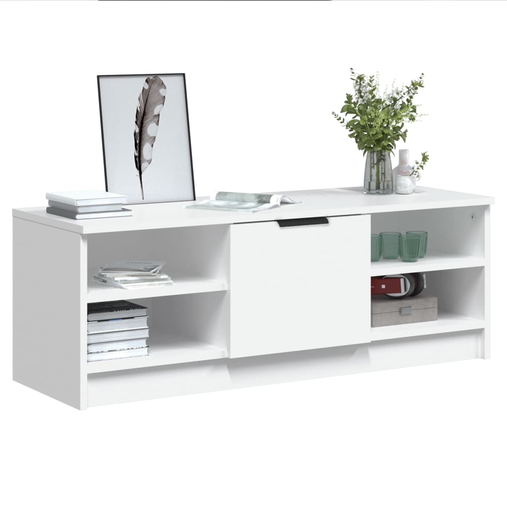 TV-Møbel Hvit TV-benk 102x35,5x36,5 cm