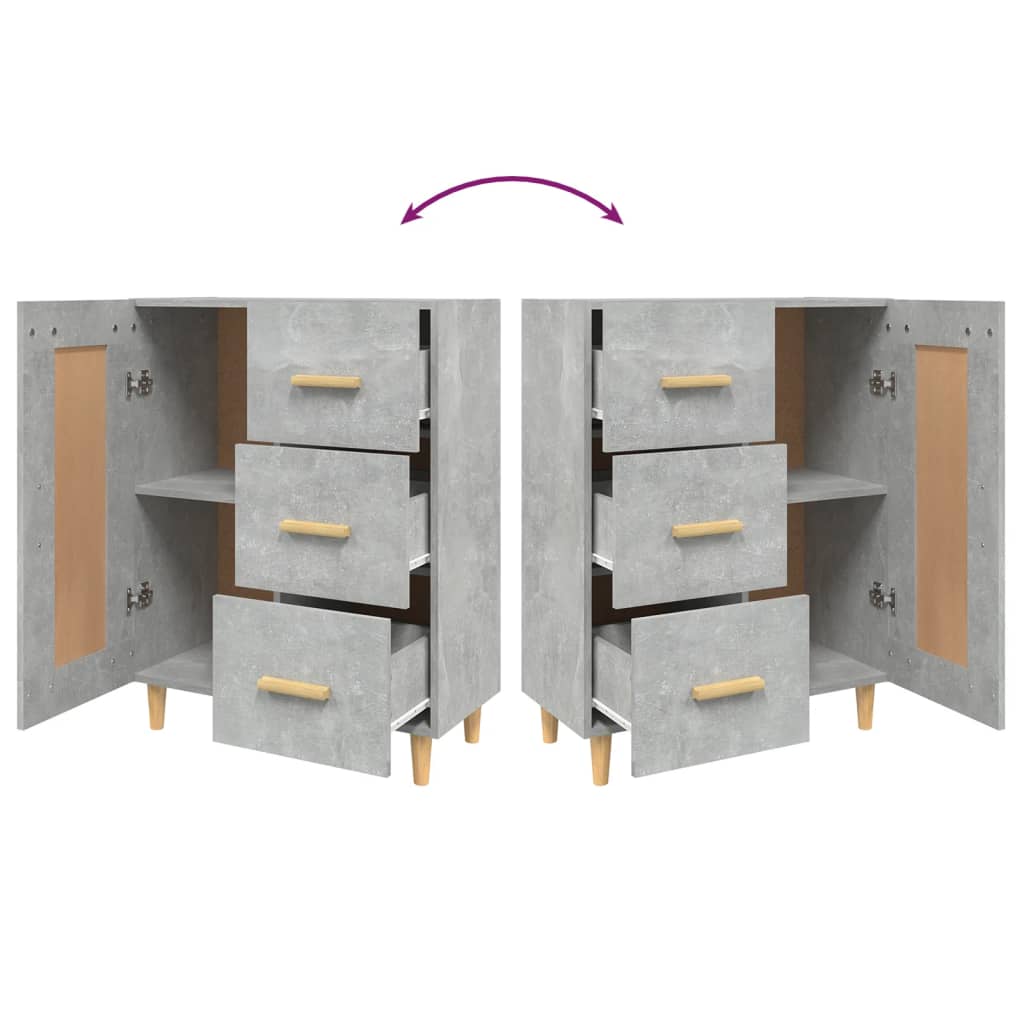Skjenk Betonggrå 69,5x34x90 cm