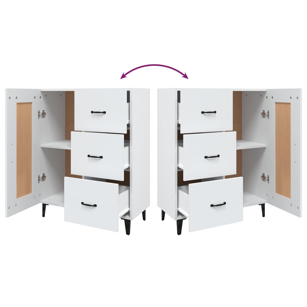 Skjenk Hvit 69,5x34x90 cm
