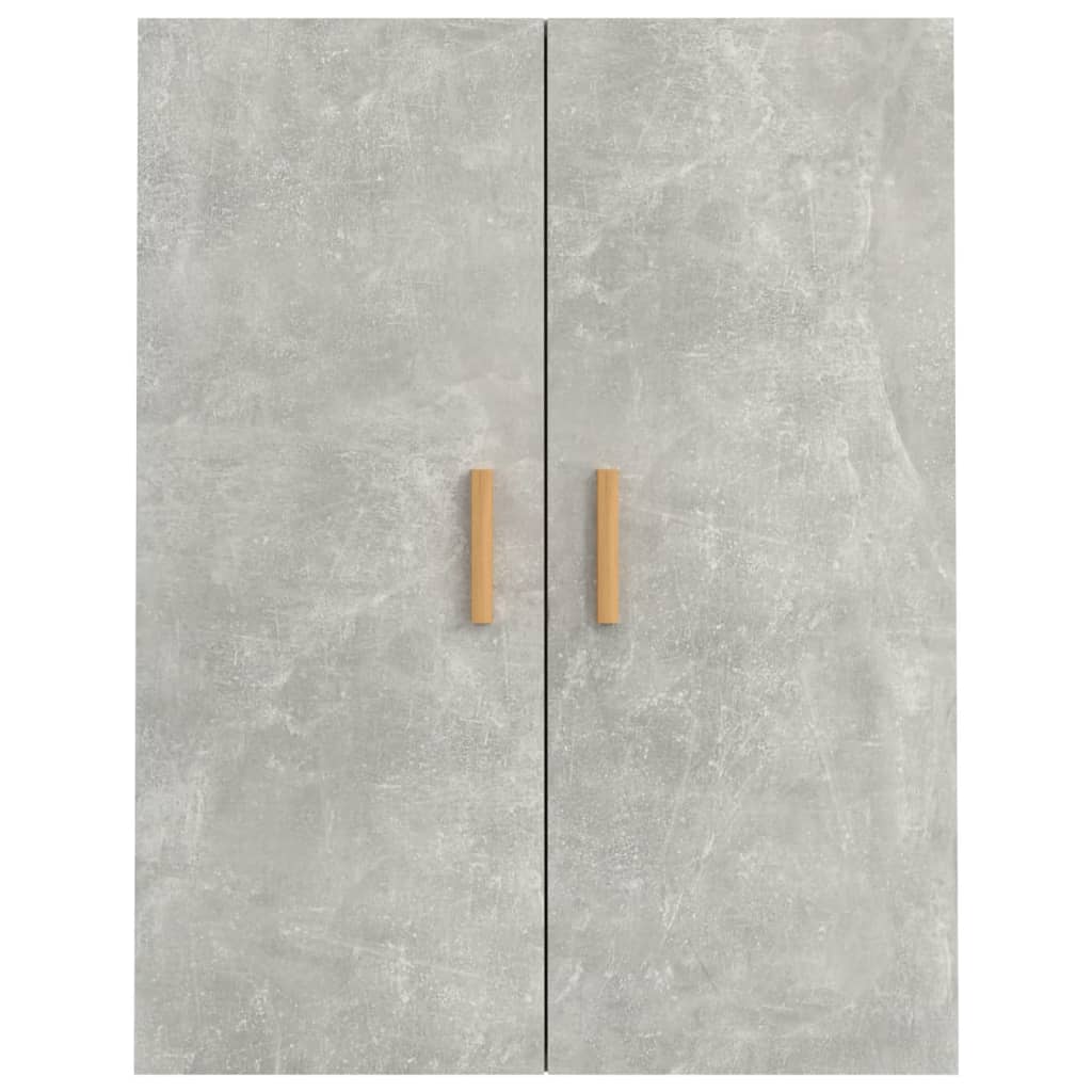 Vegghylle Betonggrå 69,5x34x90 cm