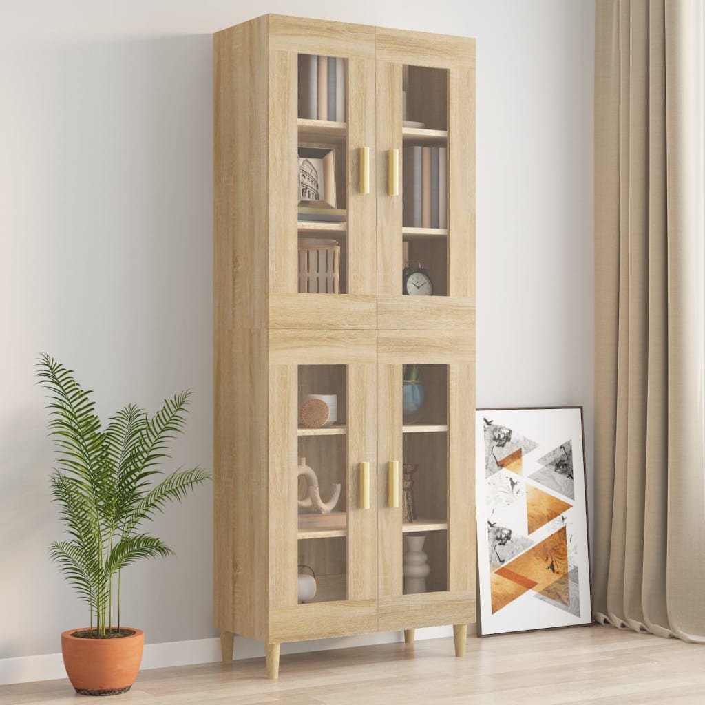 Vegghylle Sonoma Eik 69,5x34x90 cm