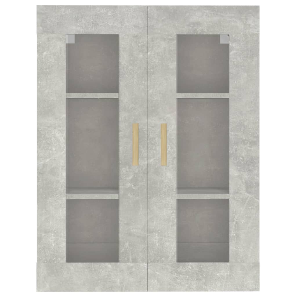 Vegghylle Betonggrå 69,5x34x90 cm
