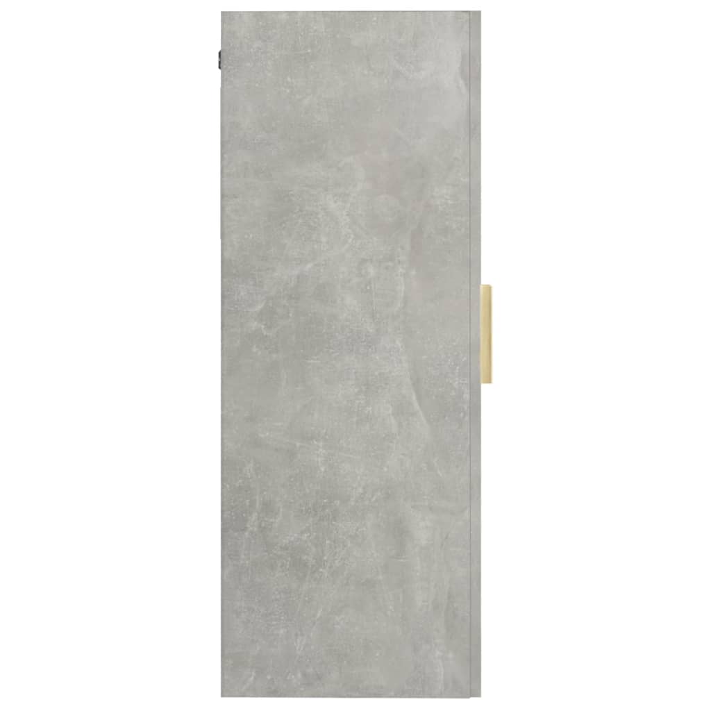 Vegghylle Betonggrå 69,5x34x90 cm