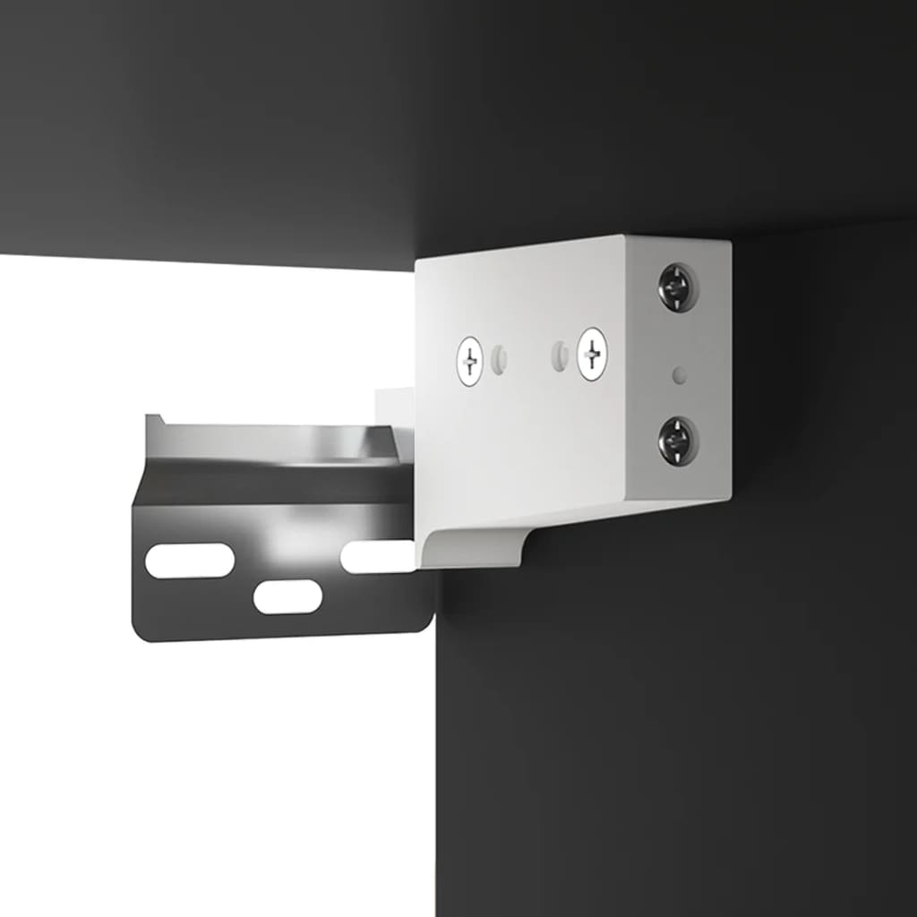 Veggskap Svart 69,5x32,5x90 cm