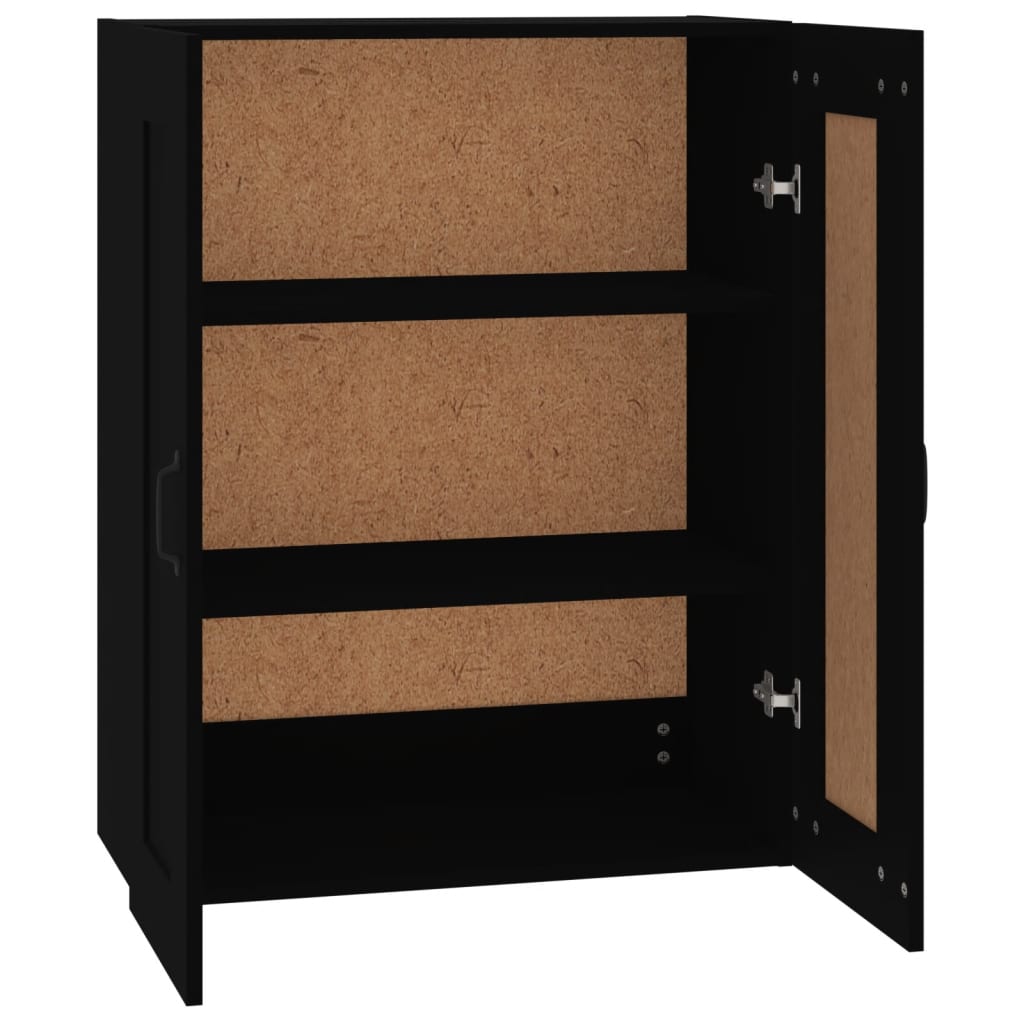 Vegghylle Svart 69,5x32,5x90 cm