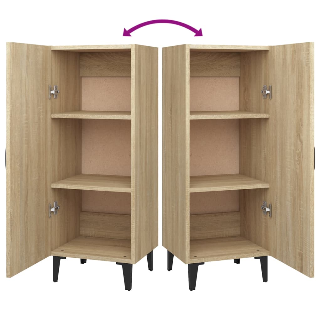 Skjenk sonoma eik 34,5x34x90 cm konstruert tre