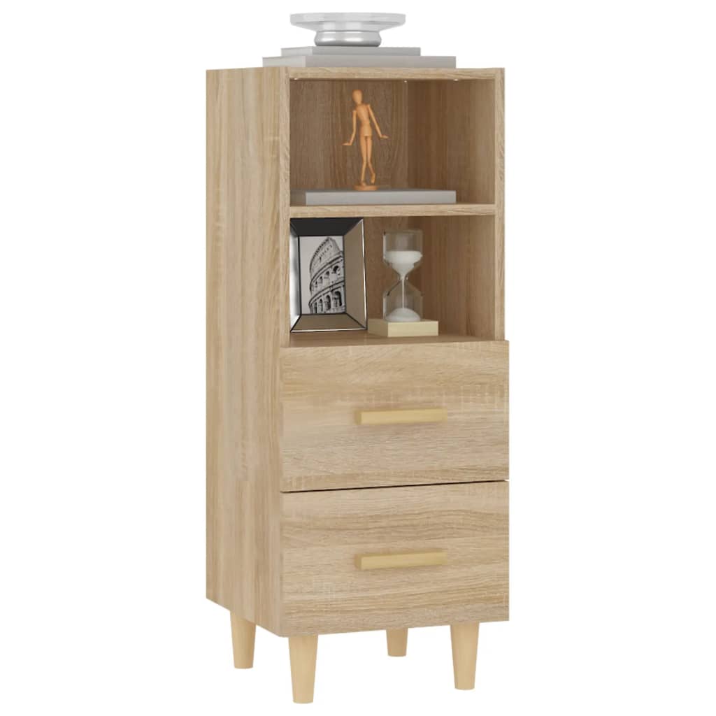 Skjenk sonoma eik 34,5x34x90 cm konstruert tre