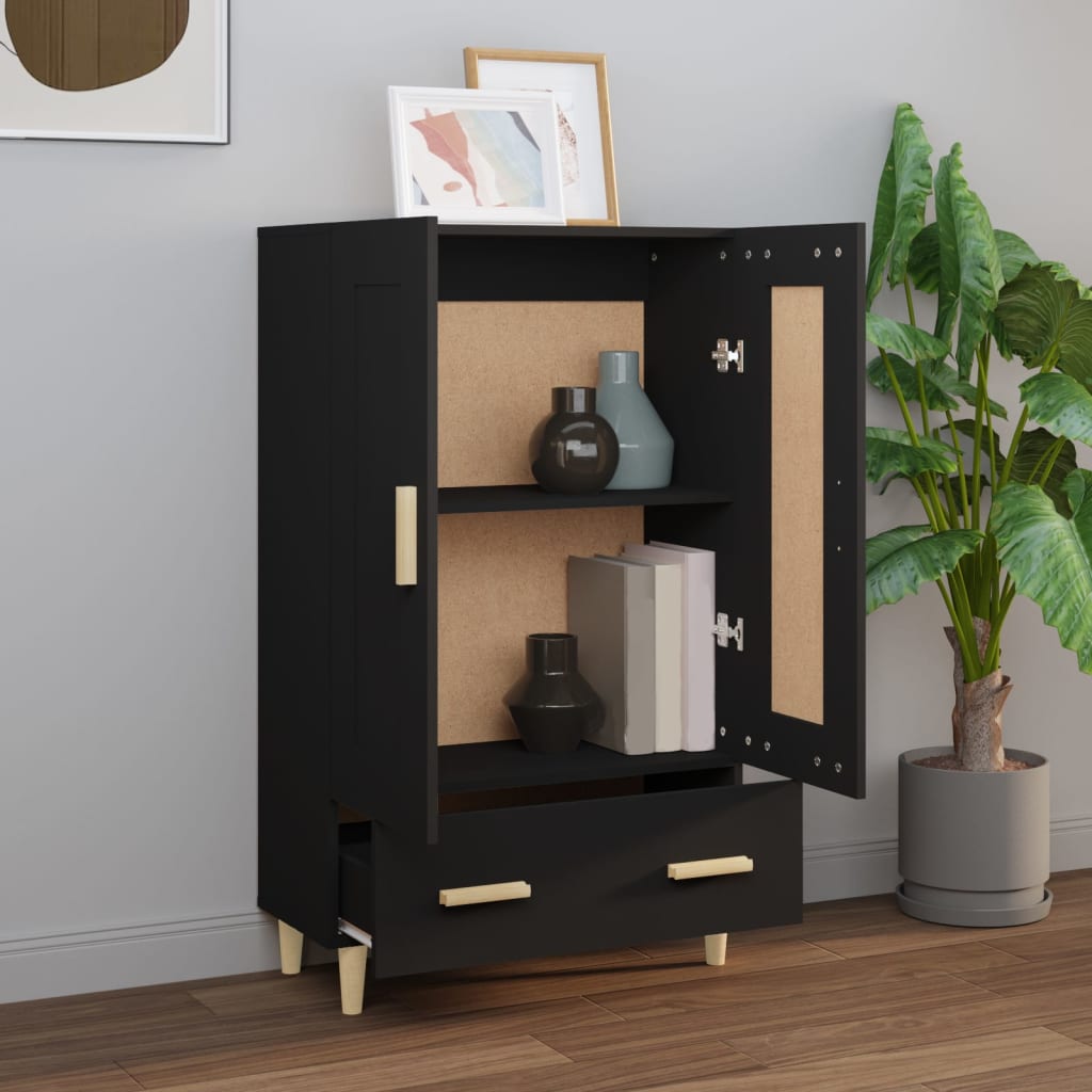 Skap Svart 70x31x115 cm
