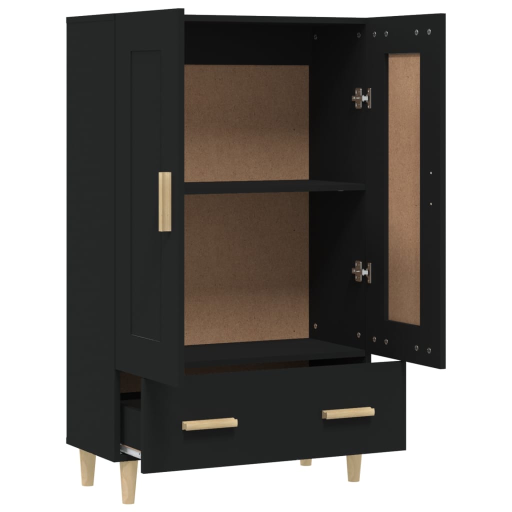 Skap Svart 70x31x115 cm