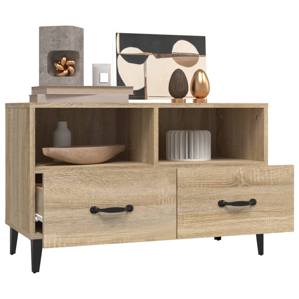 TV-Møbel Sonoma Eik TV-benk 80x36x50 cm