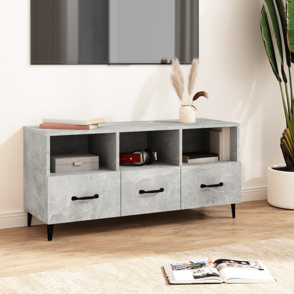TV-Møbel Betonggrå TV-benk 102x35x50 cm