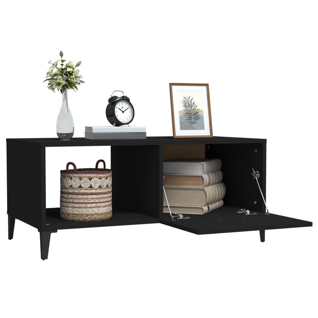 Salongbord Sofabord Svart 90x50x40 cm