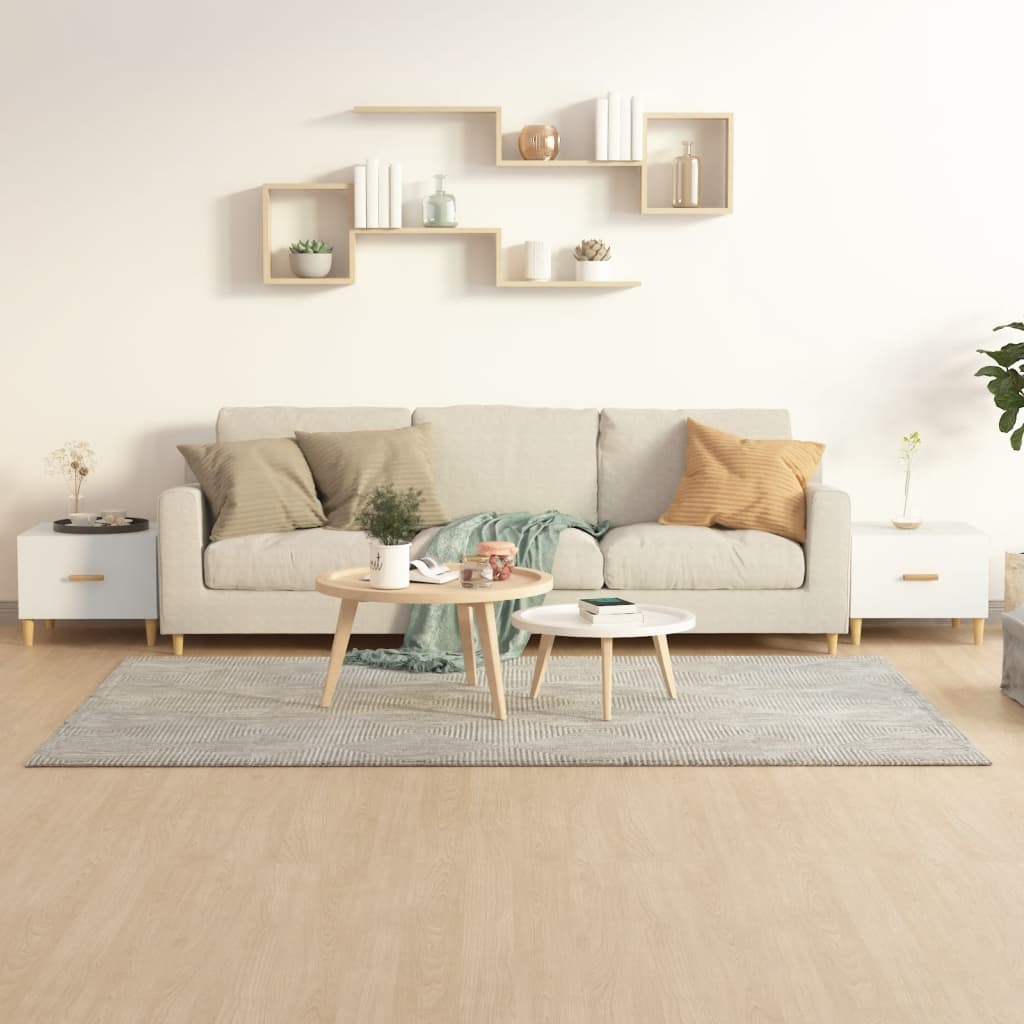 Salongbord Sofabord Hvit 2 stk 50x50x40 cm