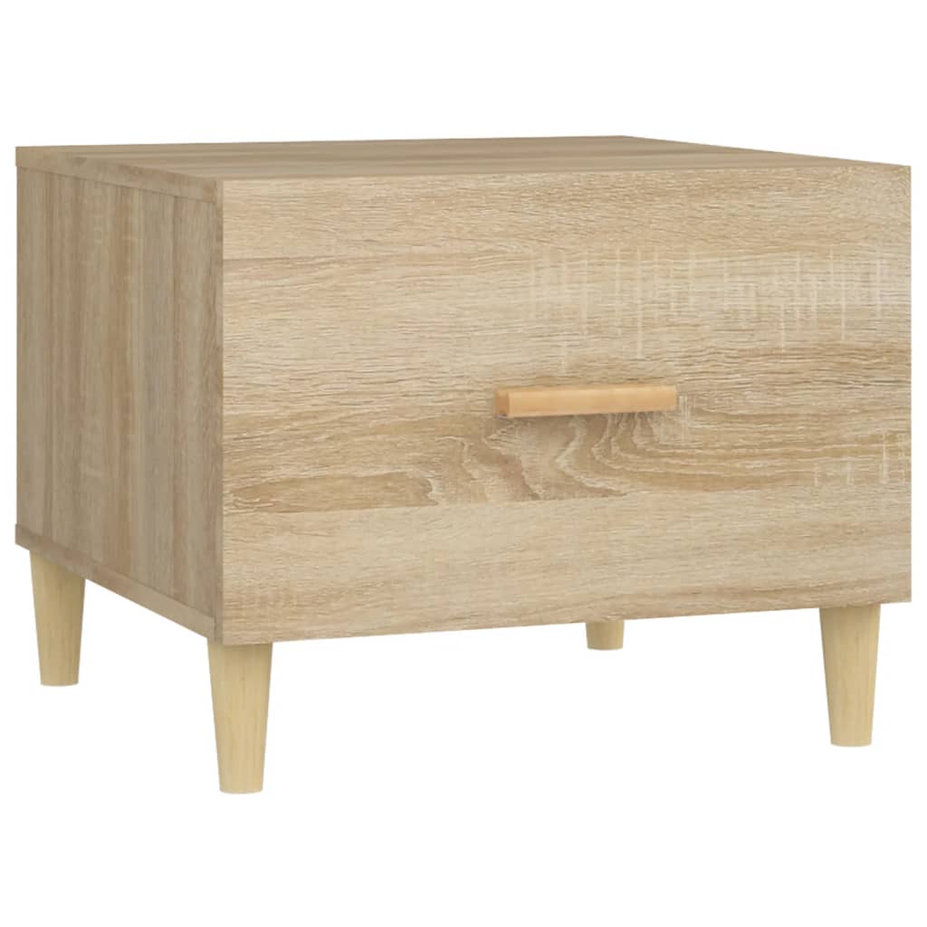 Salongbord Sofabord Sonoma Eik 2 stk 50x50x40 cm