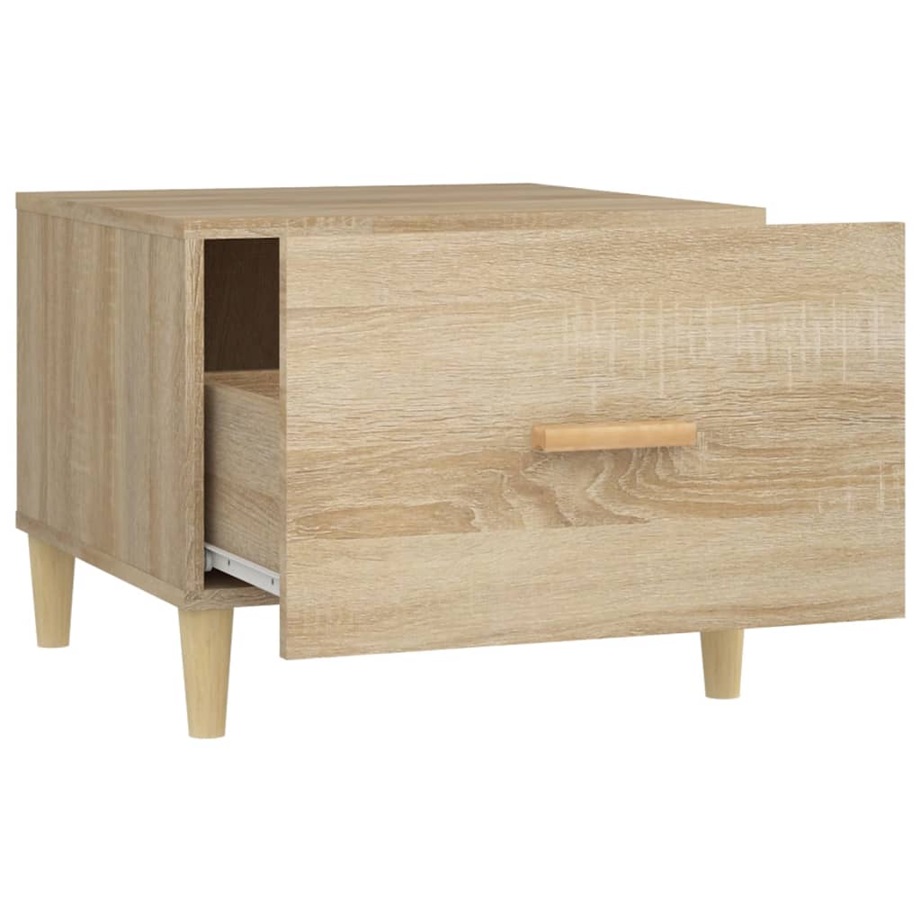 Salongbord Sofabord Sonoma Eik 2 stk 50x50x40 cm