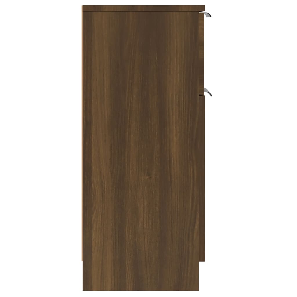 Skjenk brun eik 30x30x70 cm konstruert tre