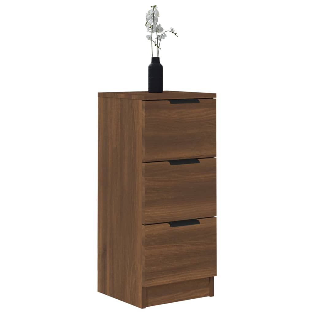 Kommode Brun Eik 2 stk 30x30x70 cm