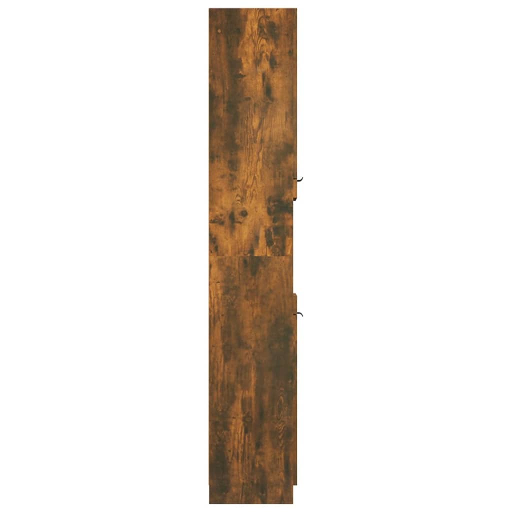 Baderomsskap Røkt Eik 32x34x188,5 cm