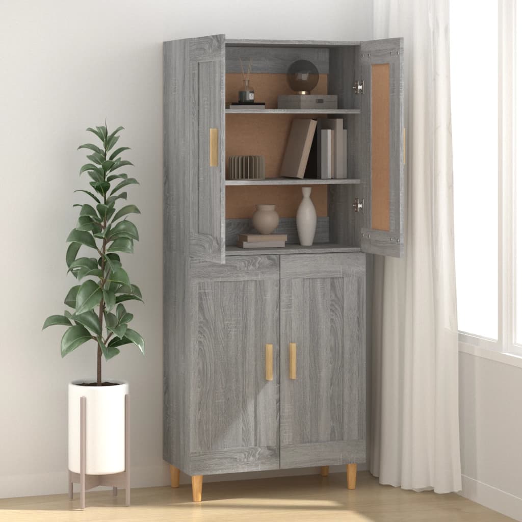 Kommode Sonoma Grå 69,5x34x90 cm