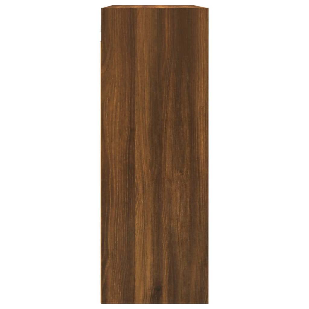 Vegghylle Brun Eik 69,5x32,5x90 cm