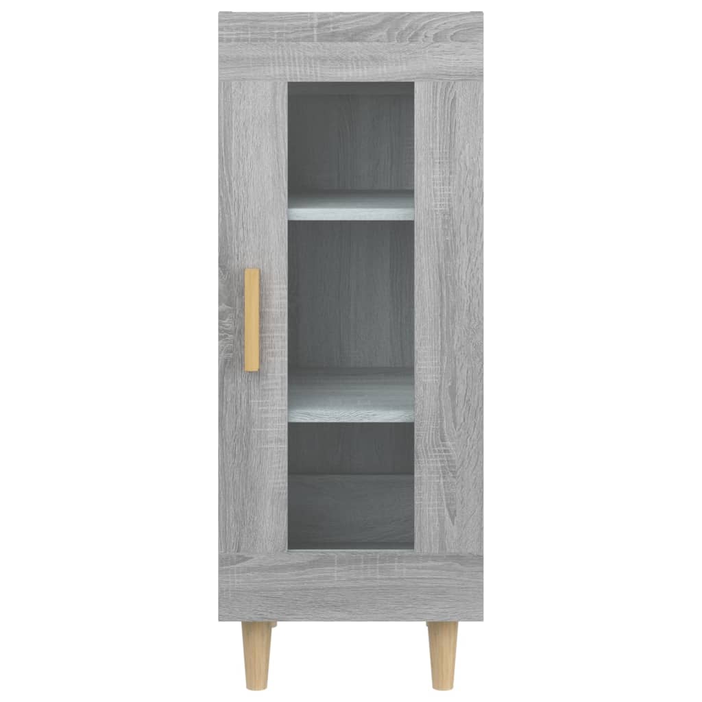 Skjenk grå sonoma 34,5x34x90 cm konstruert tre