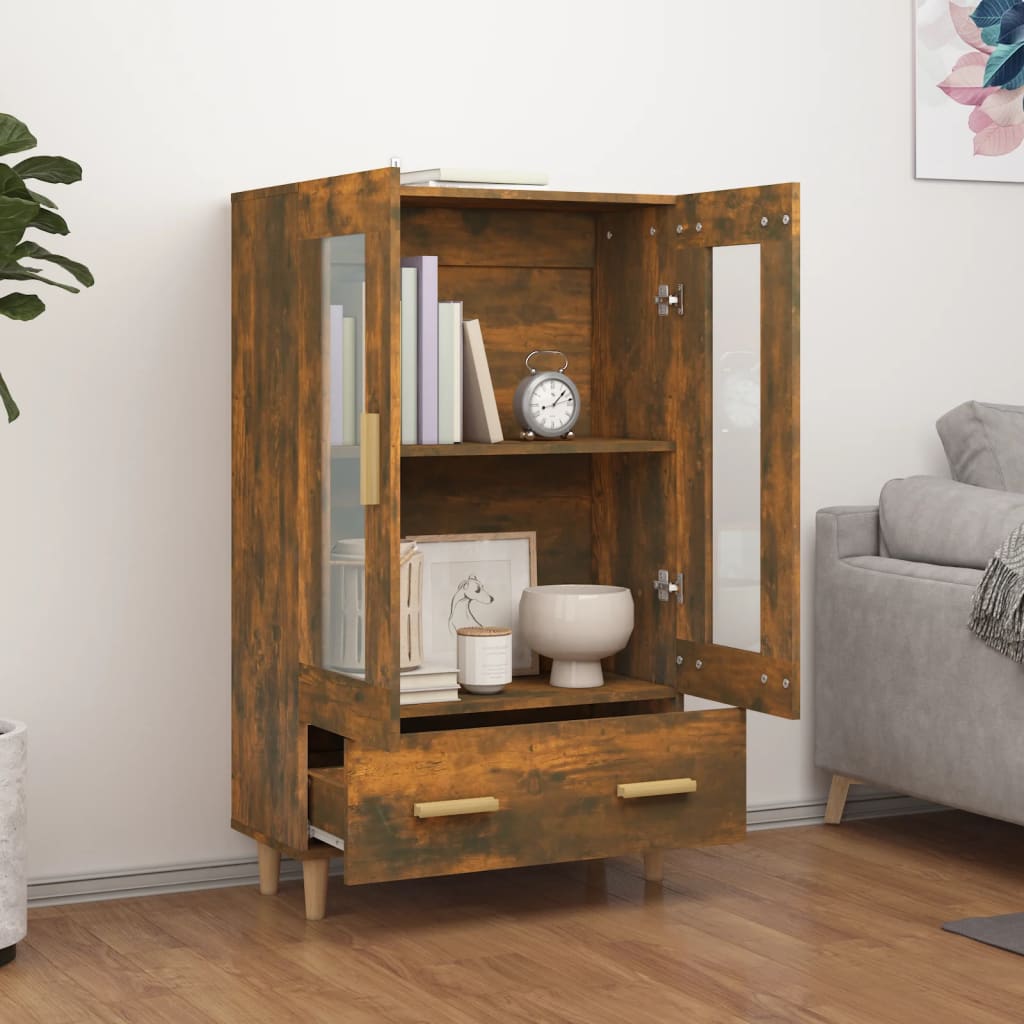 Skap Røkt Eik 70x31x115 cm
