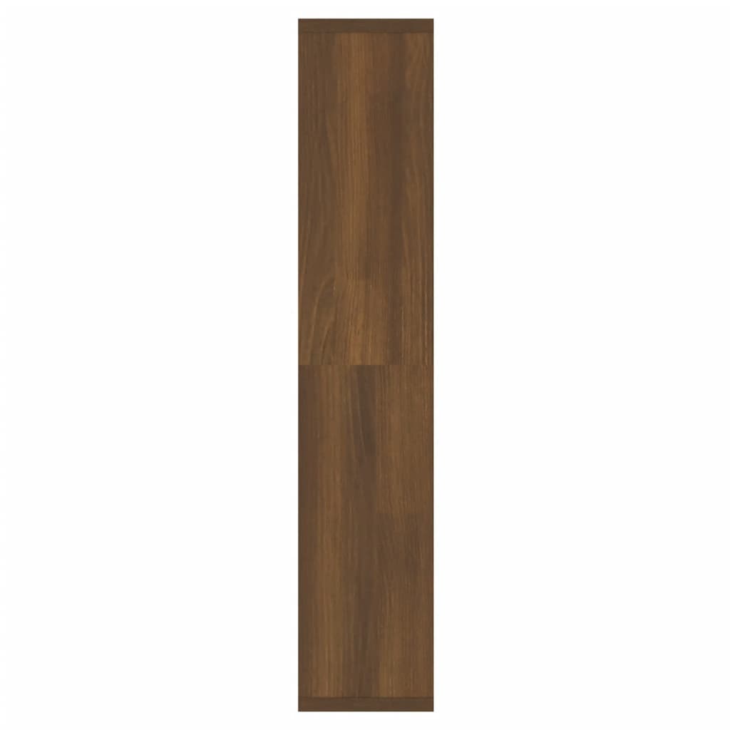 Baderomsspeil Speilskap med LED Brun Eik 91x15x76,5 cm