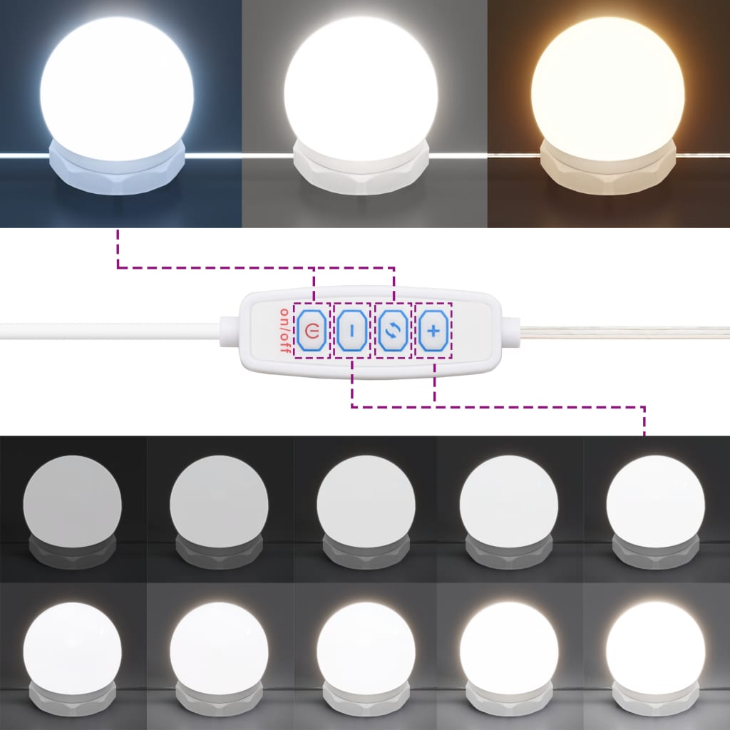 Baderomsspeil Speilskap med LED Brun Eik 91x15x76,5 cm