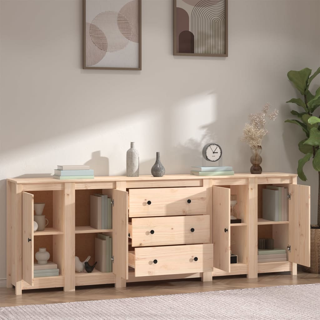 Skjenk Tre 230x35x80 cm heltre furu