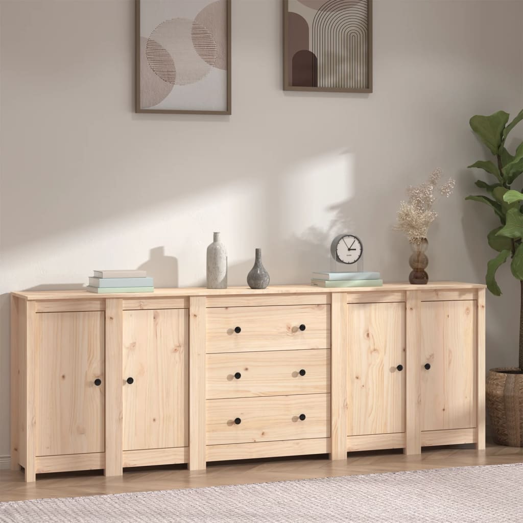 Skjenk Tre 230x35x80 cm heltre furu