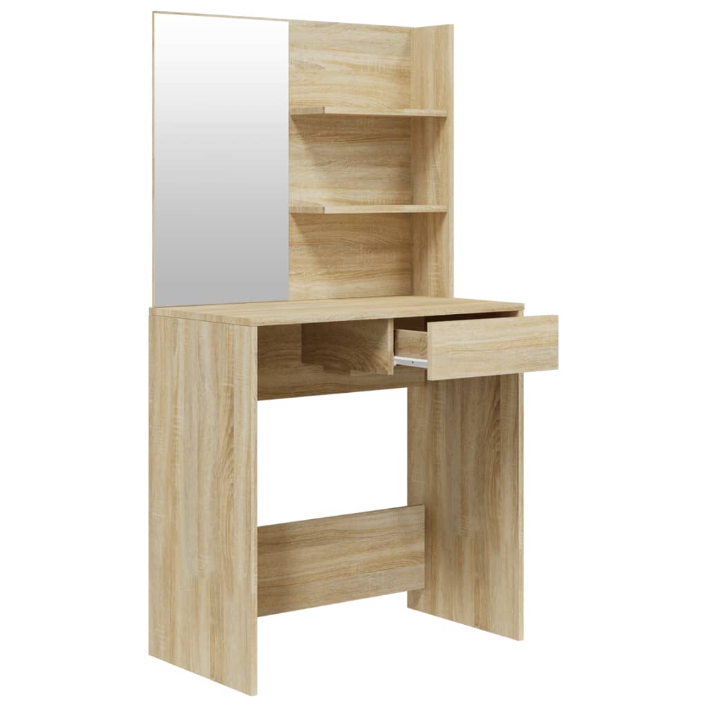 Sminkebord Sonoma Eik Sett 74,5x40x141 cm