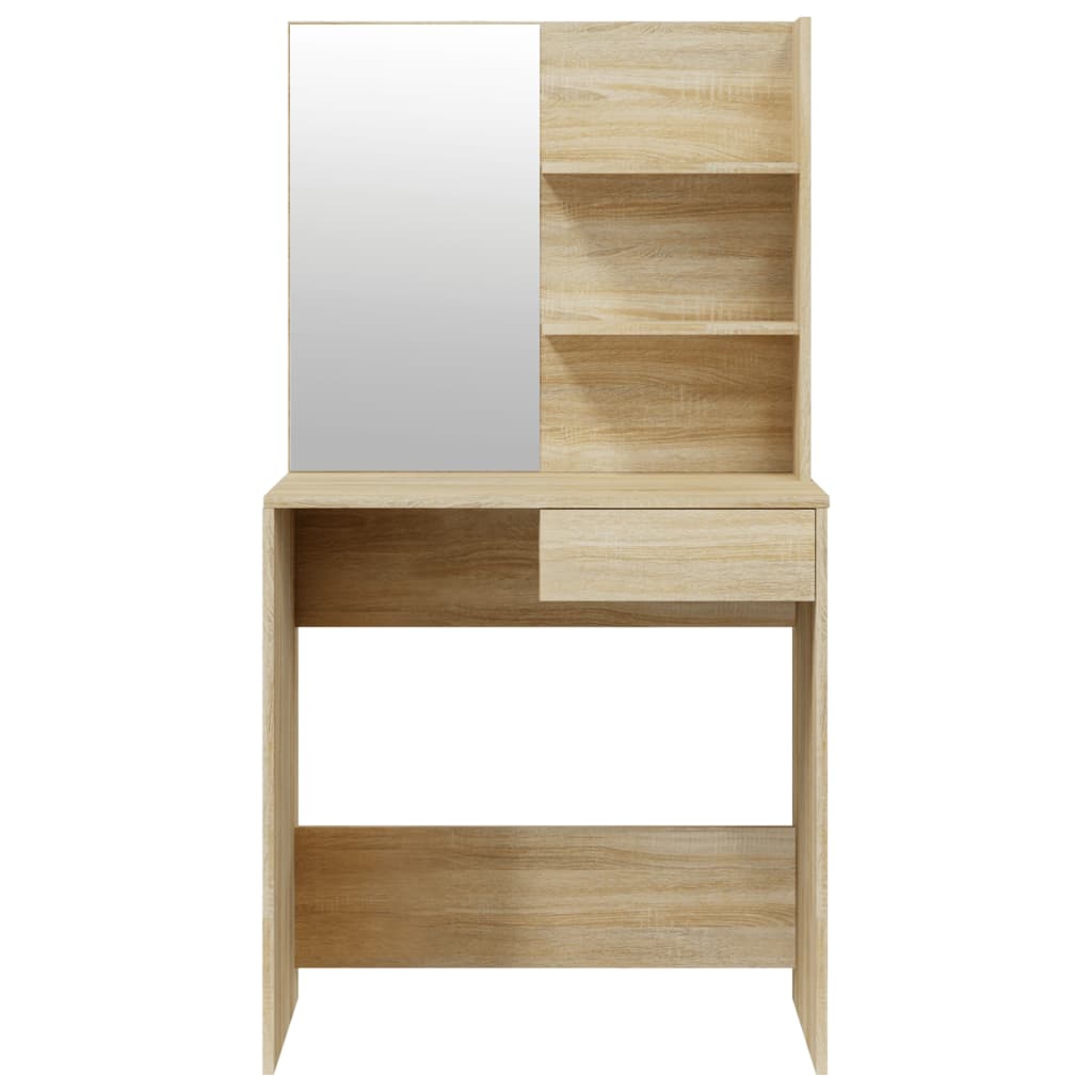 Sminkebord Sonoma Eik Sett 74,5x40x141 cm