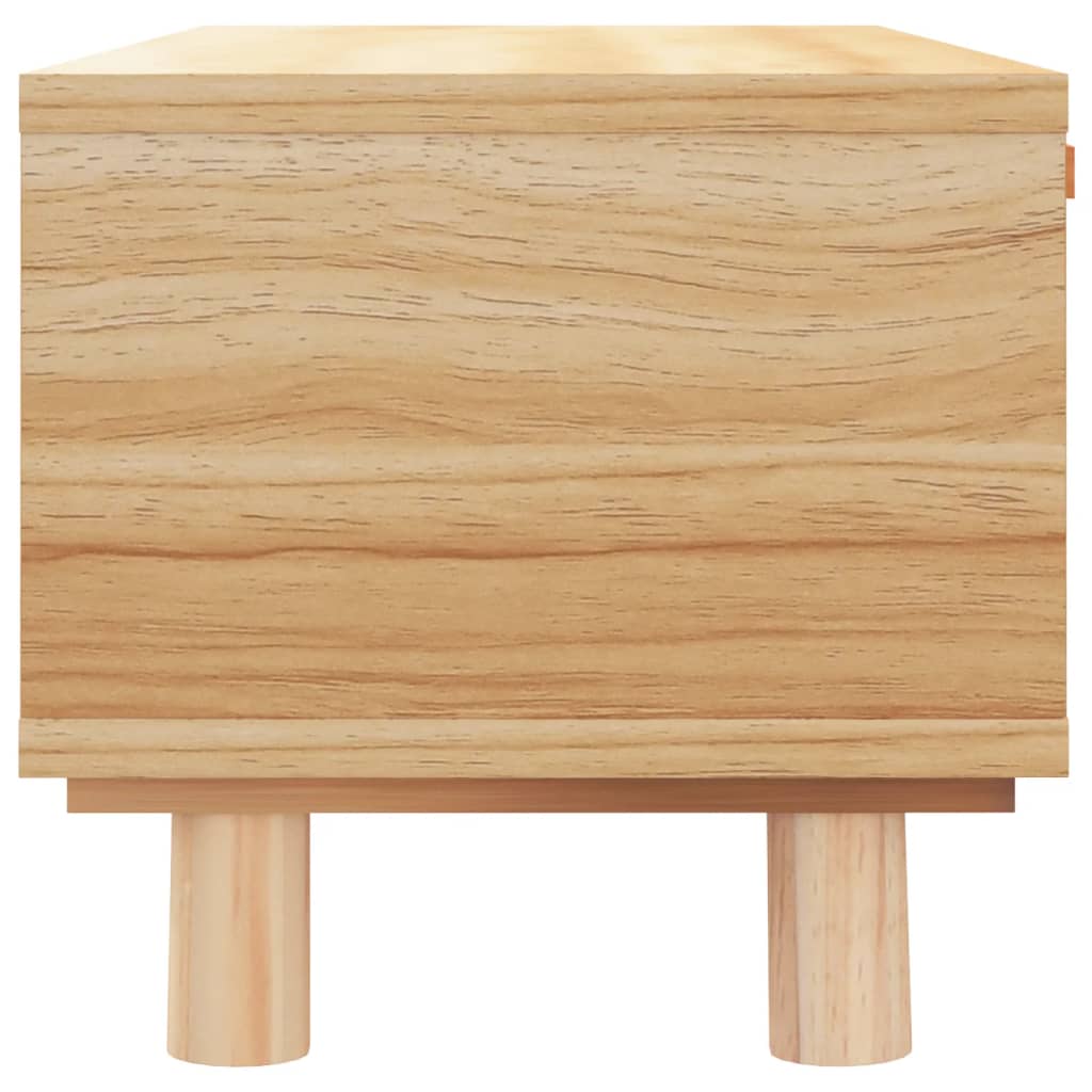 Salongbord Sofabord Brun 80x40x30 cm og heltre furu