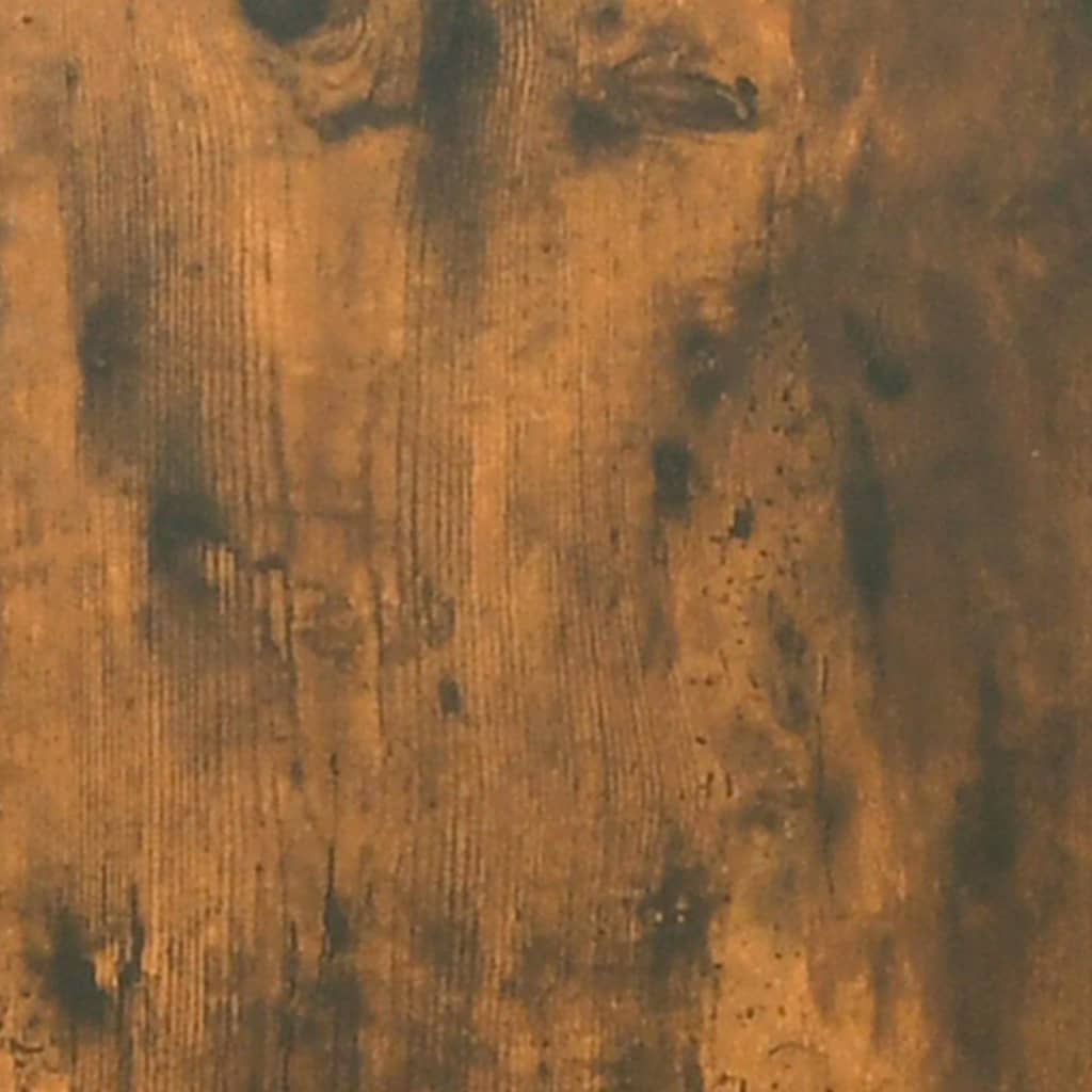 Veggskap 2 stk røkt eik 102x30x20 cm konstruert tre