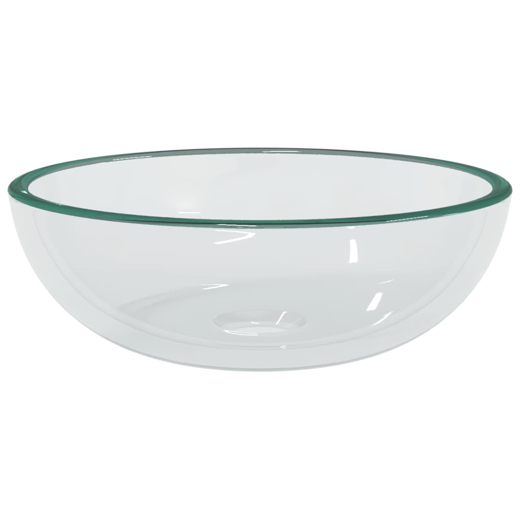 Baderomservant herdet glass 35x12 cm gjennomsiktig