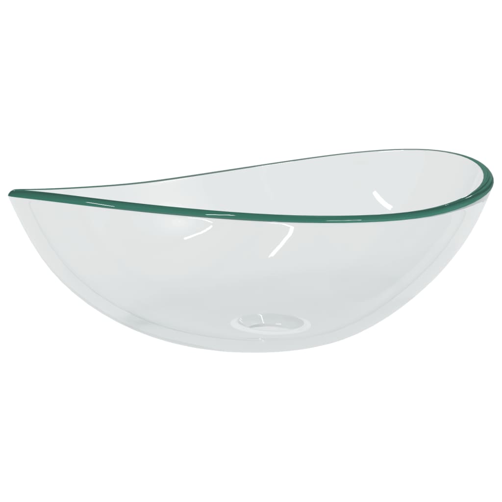 Baderomservant herdet glass 54,5x35x15,5 cm gjennomsiktig