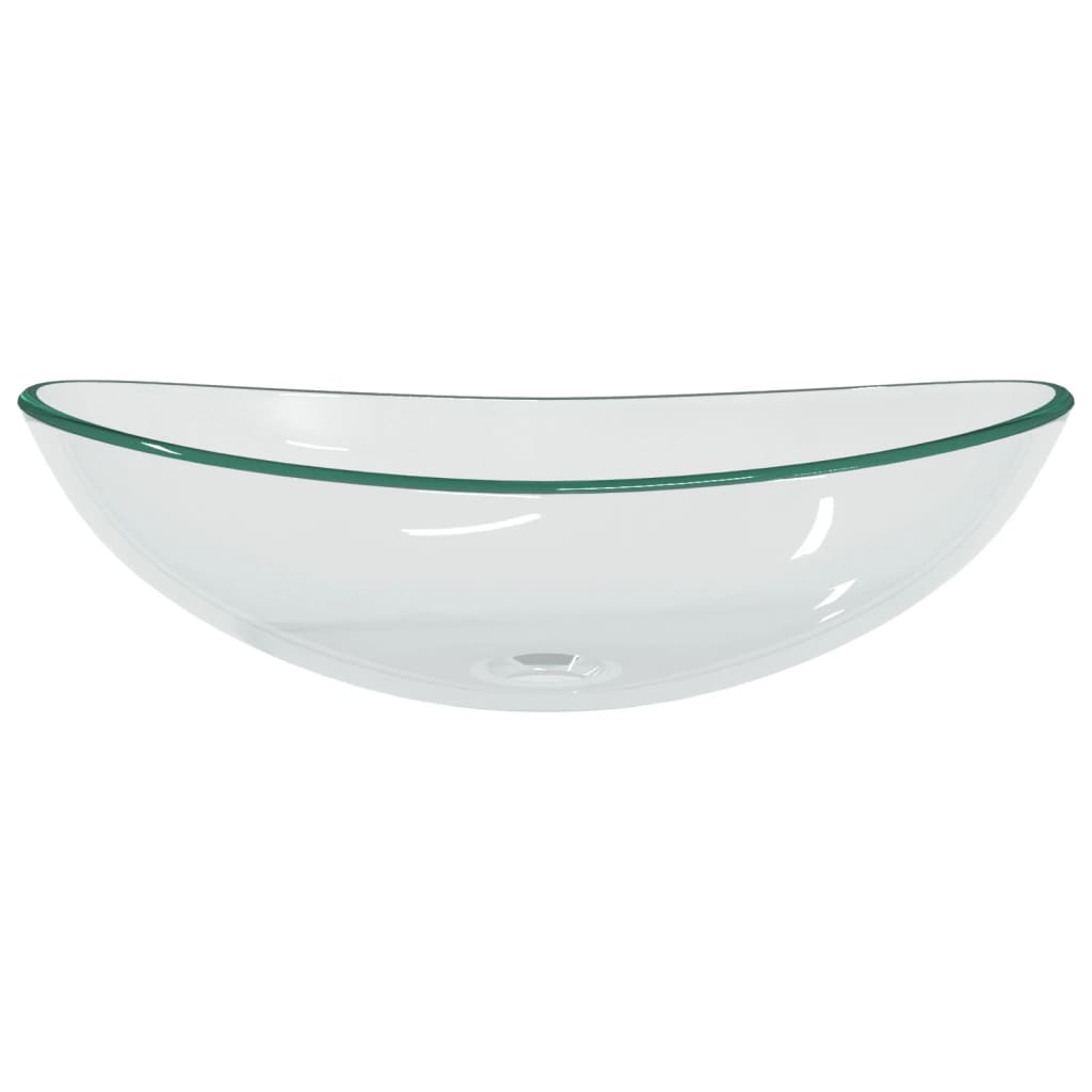 Baderomservant herdet glass 54,5x35x15,5 cm gjennomsiktig