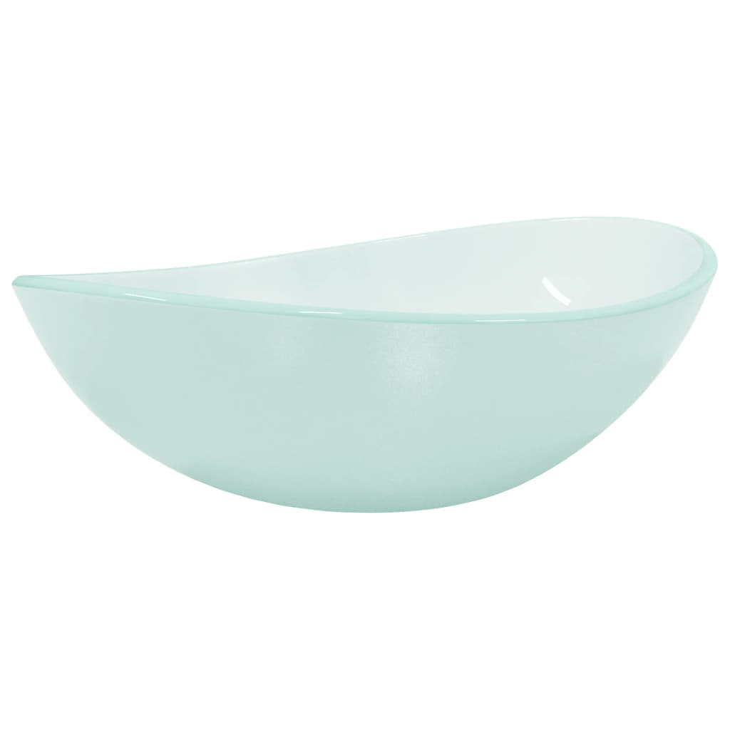Baderomservant herdet glass 54,5x35x15,5 cm frostet