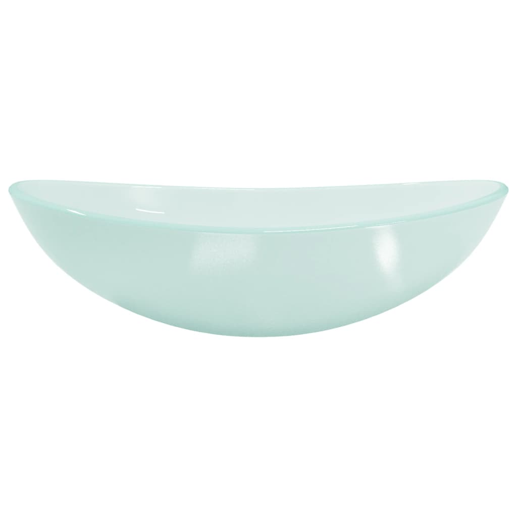 Baderomservant herdet glass 54,5x35x15,5 cm frostet